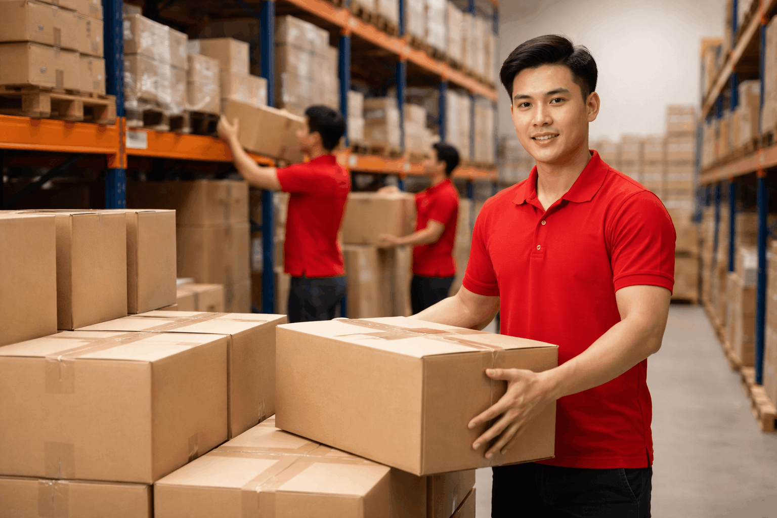 Bốc vác Hà Nội tại kho xưởng với nhân công MCX Move làm việc chuyên nghiệp