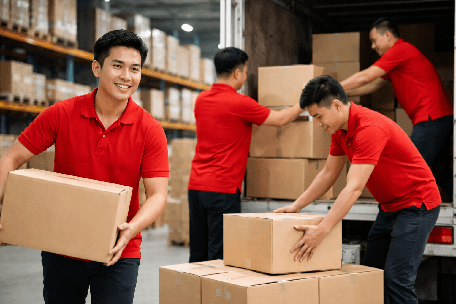 Bốc vác Hà Nội chuyên nghiệp với đội ngũ nhân công làm việc tại kho