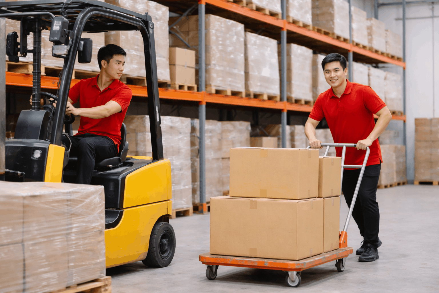 Ứng dụng xe nâng trong bốc xếp An Giang giúp tăng hiệu suất và đảm bảo an toàn hàng hóa