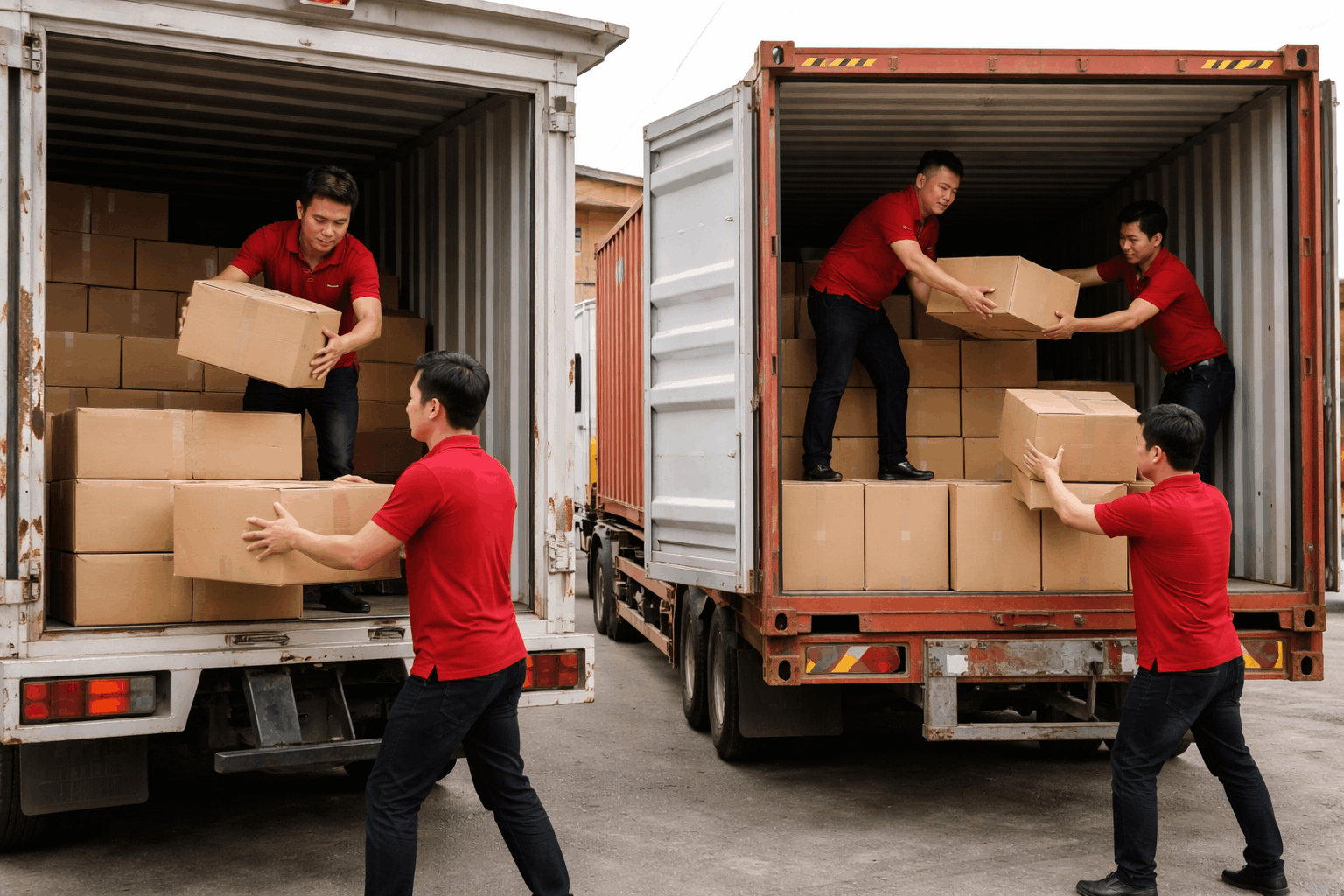 Giá dịch vụ bốc xếp hàng hóa container và xe tải tại MCX Move