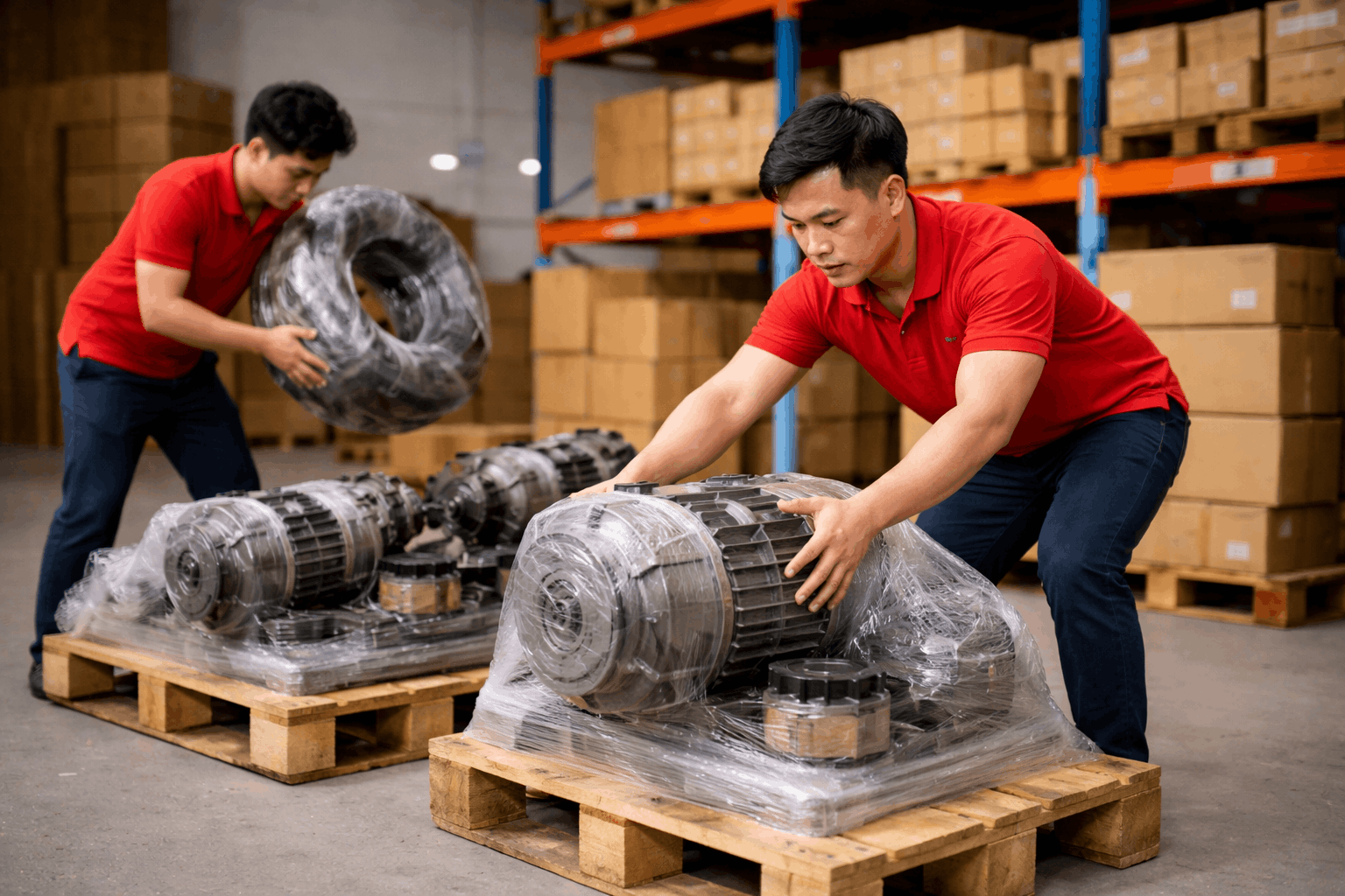 Giá bốc xếp theo giờ cho hàng nặng trong kho hàng