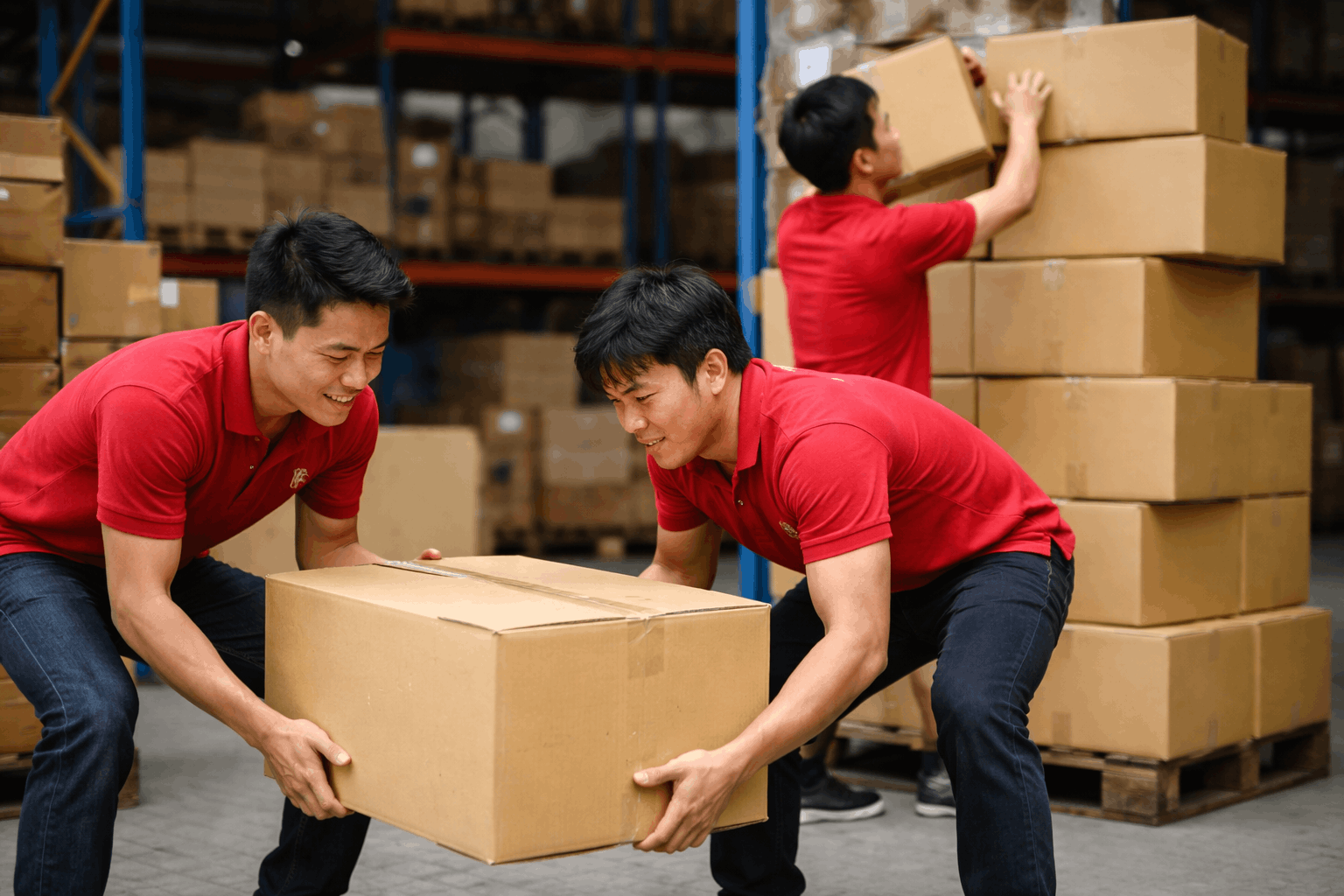 Rủi ro khi bốc xếp hàng hóa do nâng sai tư thế trong kho