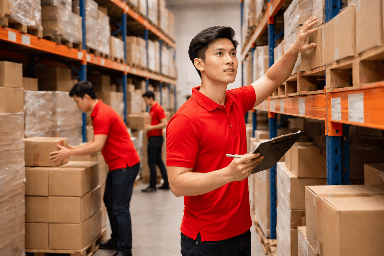 Bốc vác Hà Nội kết hợp sắp xếp hàng hóa khoa học trong kho