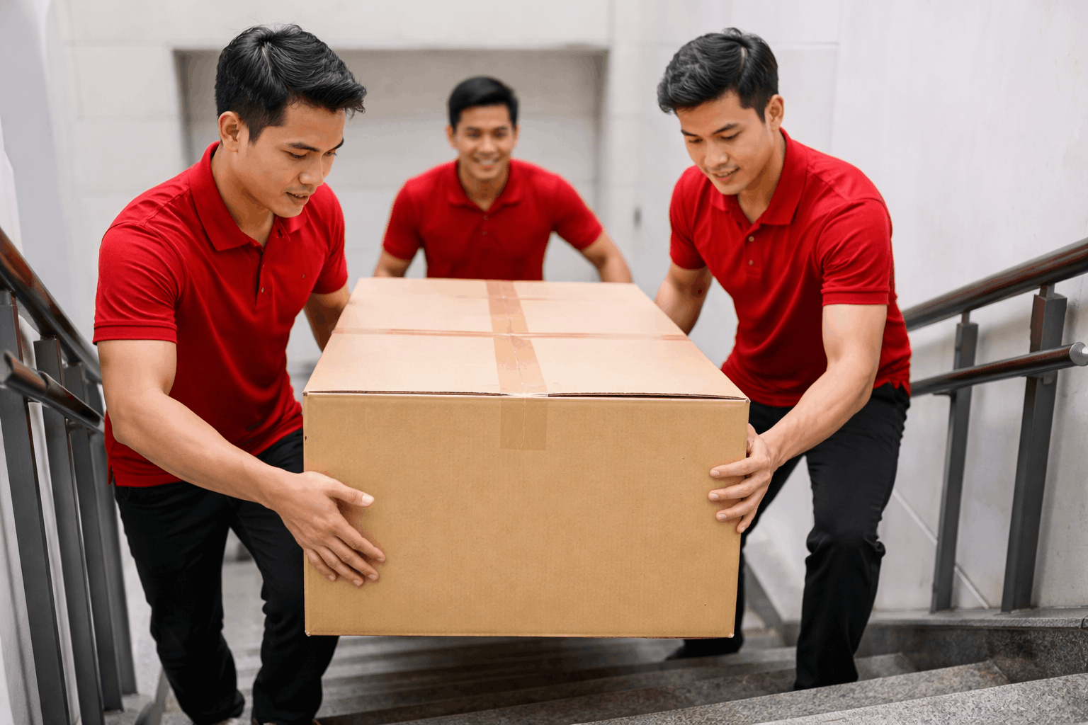 Thuê bốc vác theo giờ vận chuyển hàng hóa cầu thang