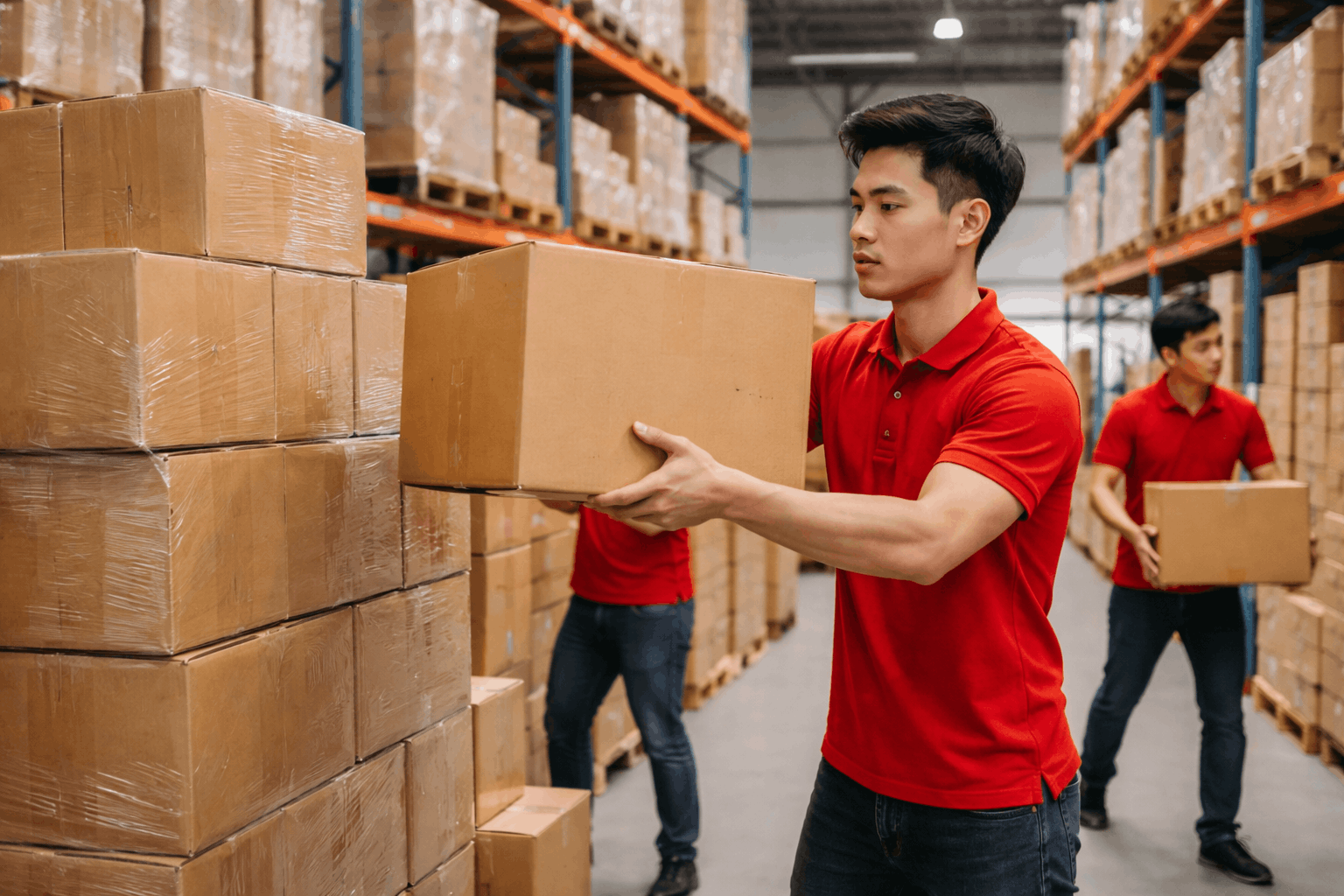 Thuê bốc vác theo giờ tại kho hàng với nhân công chuyên nghiệp