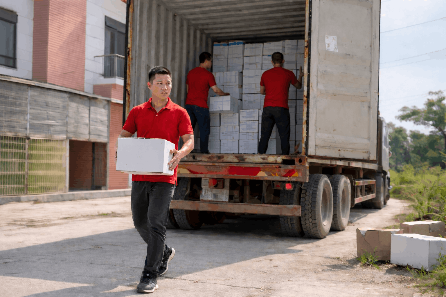 Nhân viên MCX Move bốc xếp hàng hóa container chuyên nghiệp tại Hà Nam