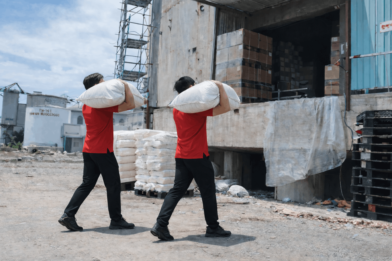 Dịch vụ bốc xếp Quảng Ngãi MCX Move vận chuyển bao hàng ngoài kho chuyên nghiệp
