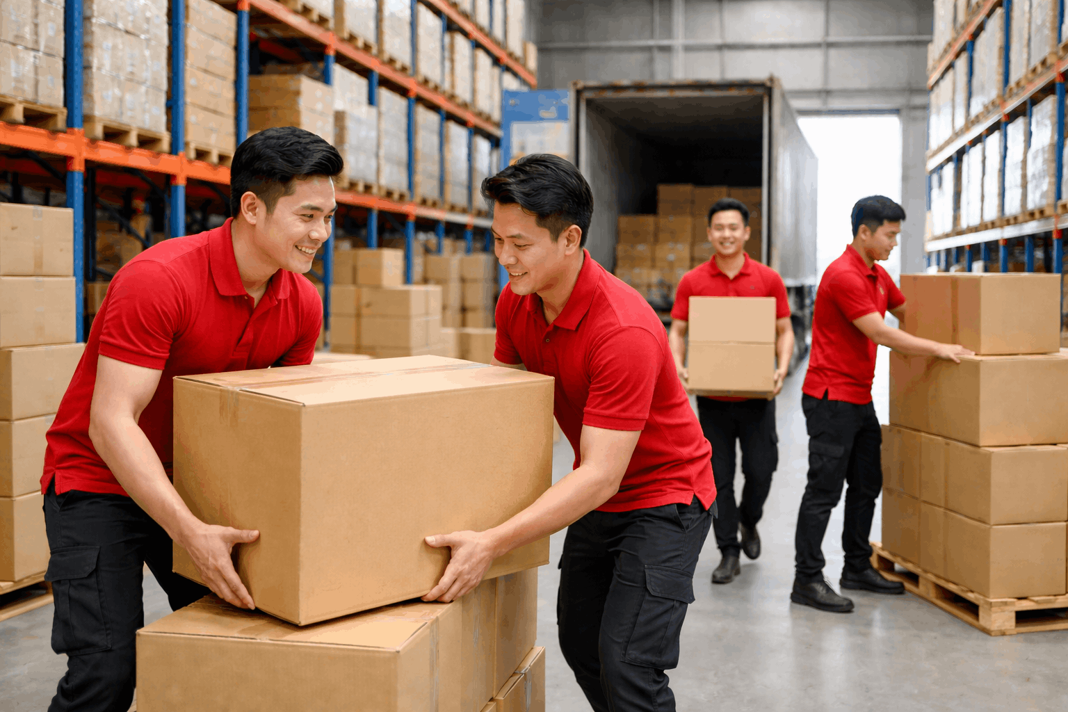 Dịch vụ bốc xếp TPHCM chuyên nghiệp tại kho xưởng với nhân công khỏe mạnh
