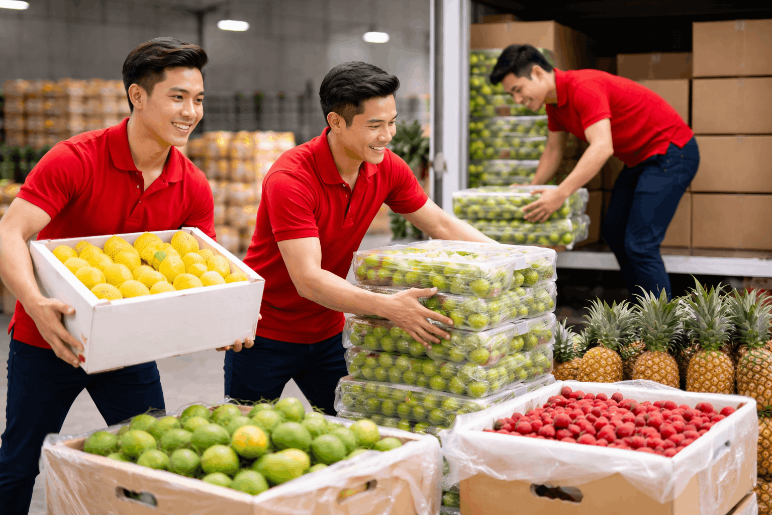 Dịch vụ bốc xếp Long An chuyên nghiệp, nhân công bốc xếp hàng hóa nhanh chóng, an toàn tại kho và xe tải